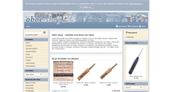 Desktop Screenshot of oboeshop.de