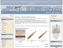 Tablet Screenshot of oboeshop.de